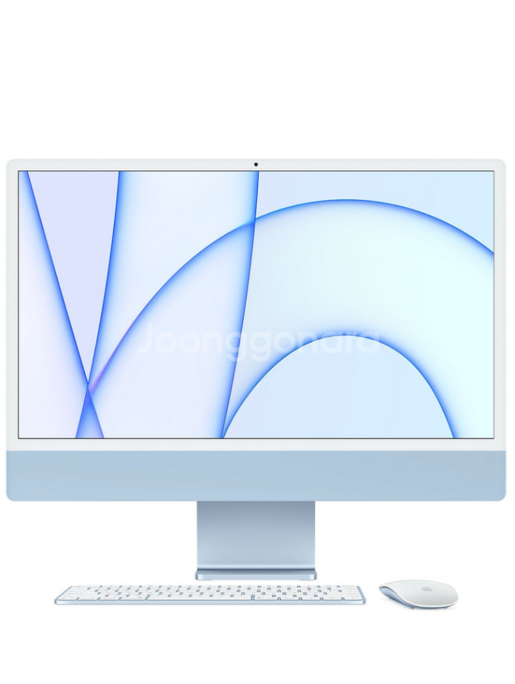 아이맥 M1 블루 2021 8G 256GB SSD 풀박--3