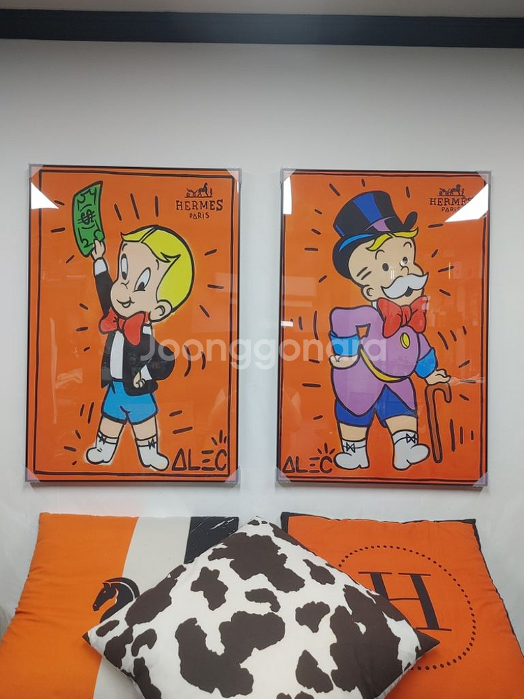 에르메스 대형 디즈니 그림 액자 인테리어소품 거실액자--5