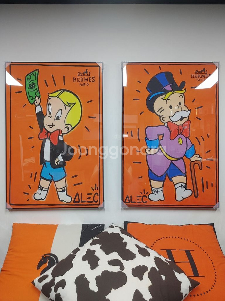 에르메스 대형 디즈니 그림 액자 인테리어소품 거실액자--4