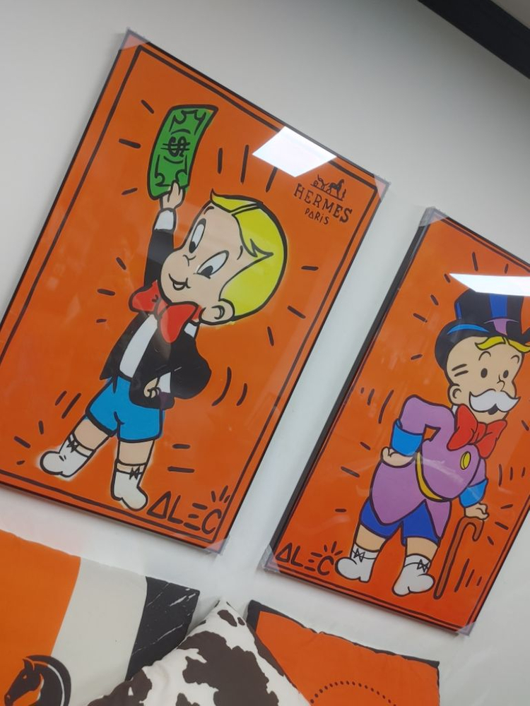 에르메스액자 에르메스그림 명품 럭셔리 그림 액자 예술품--3