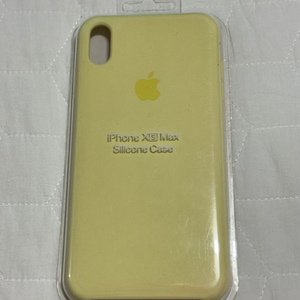아이폰 XS Max 옐로우 정품 실리콘 케이스 판매