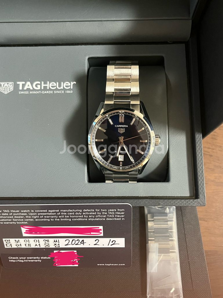 태그호이어 까레라 39mm 신형 청판--6