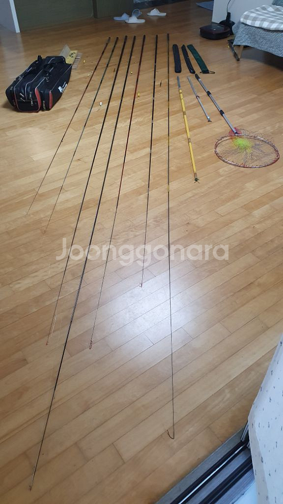 민물낚시대.받침대.각종낚시찌.태클박스.케이스.뜰채.가방--3
