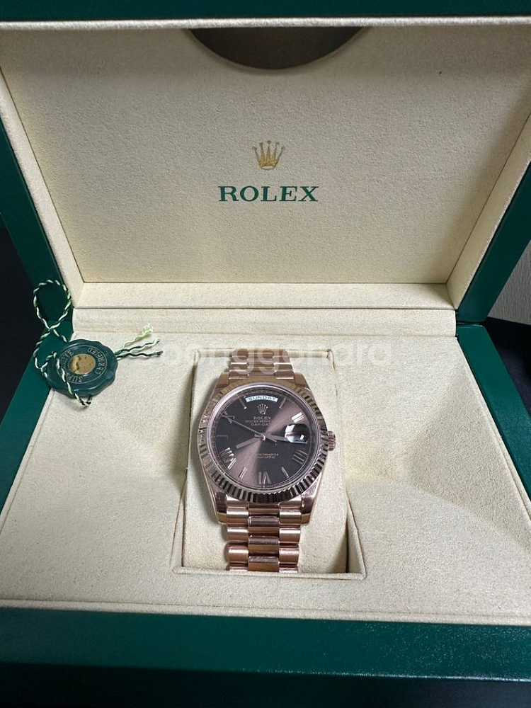 로렉스 롤렉스 데이데이트40mm 초코판 제작형--1