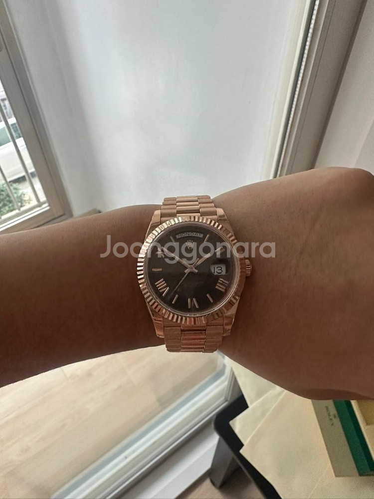 로렉스 롤렉스 데이데이트40mm 초코판 제작형--7