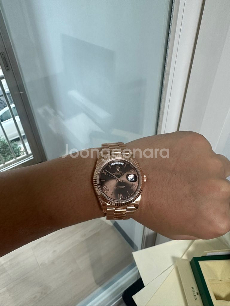 로렉스 롤렉스 데이데이트40mm 초코판 제작형--8