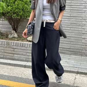 넘버프로젝트393 LAYERED DETAIL PANTS