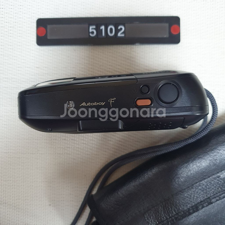 캐논 오토보이 F 블랙바디 필름카메라 파우치포함--1