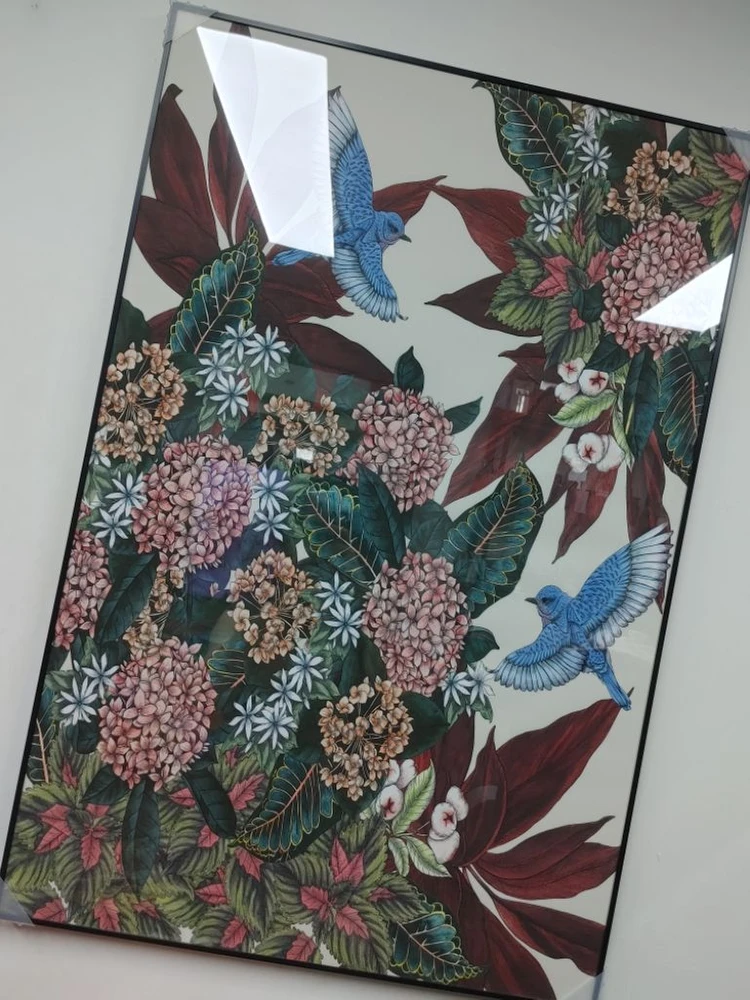 새그림 새액자 나무그림 자연그림 대형 감성 그림액자 이미지