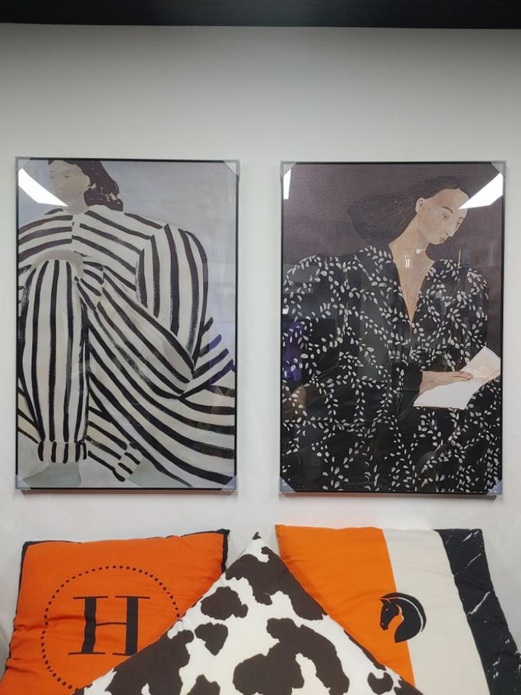 일본여인 일본그림 유화그림 대형 그림 액자 인테리어소품 이미지