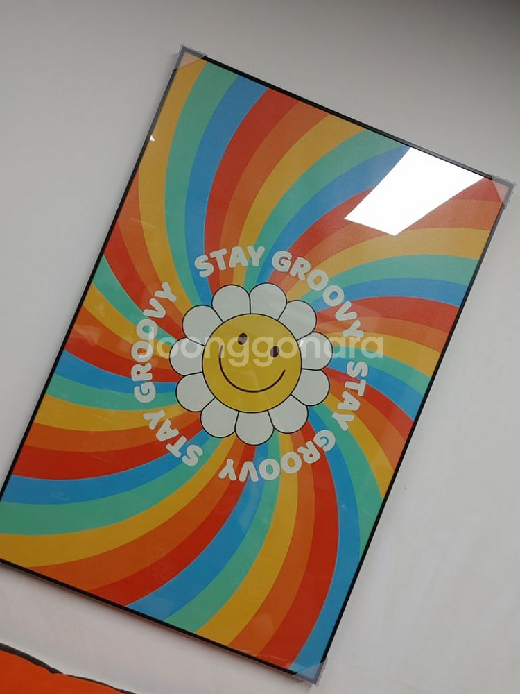 스마일그림 스마일액자 꽃그림 꽃액자 팝아트 그림 액자--4