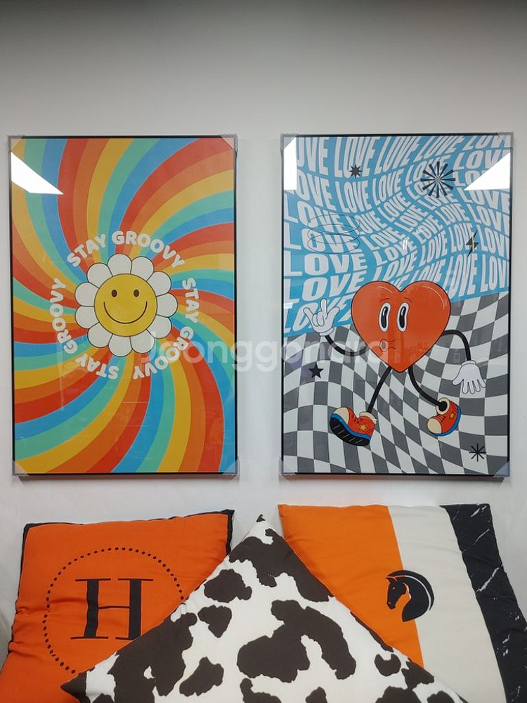 하트그림 하트액자 대형 팝아트 그림 액자 인테리어소품--5