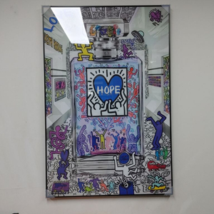 키스해링 샤넬 넘버5 향수 팝아트 그림 액자 인테리어