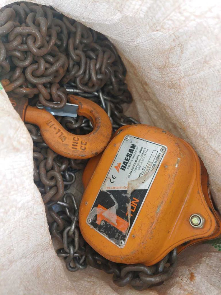 1톤체인블럭 국산 2세대 신형 개좋음 이미지