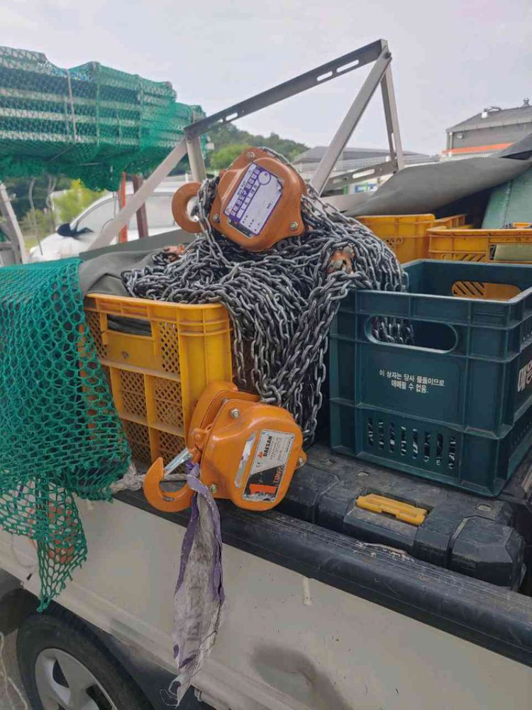 1톤체인블럭 국산 2세대 신형 개좋음 이미지