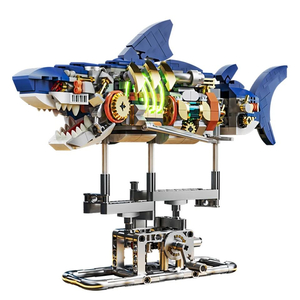 상어 블록 레고 퍼즐 액션 피규어 브릭 인형 장난감
