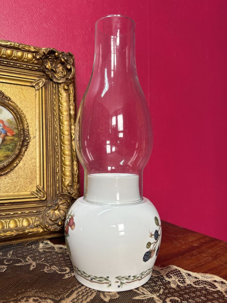 노리다케 빈티지 유리 전등갓 캔들 홀더--1