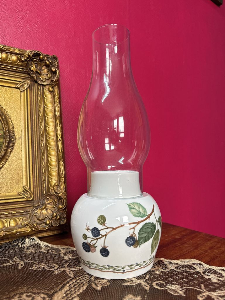 노리다케 빈티지 유리 전등갓 캔들 홀더--2