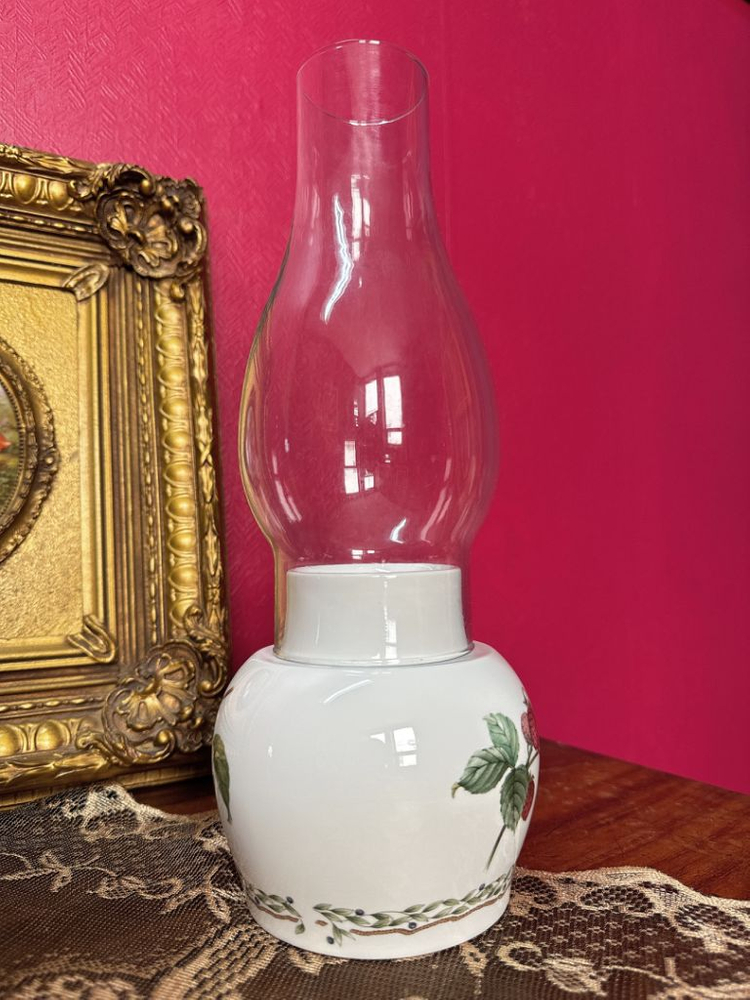 노리다케 빈티지 유리 전등갓 캔들 홀더--4