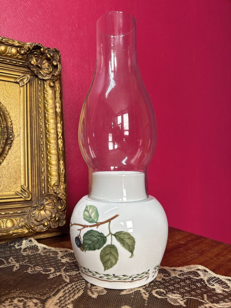 노리다케 빈티지 유리 전등갓 캔들 홀더--3