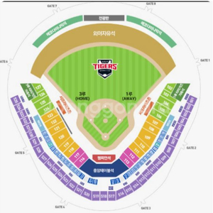 6월 21일 기아 vs 한화 1루 응원석 양도