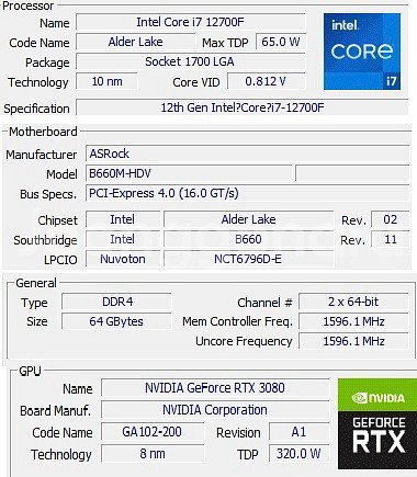 RTX3080 12700F 게이밍 PC 본체팝니다--5