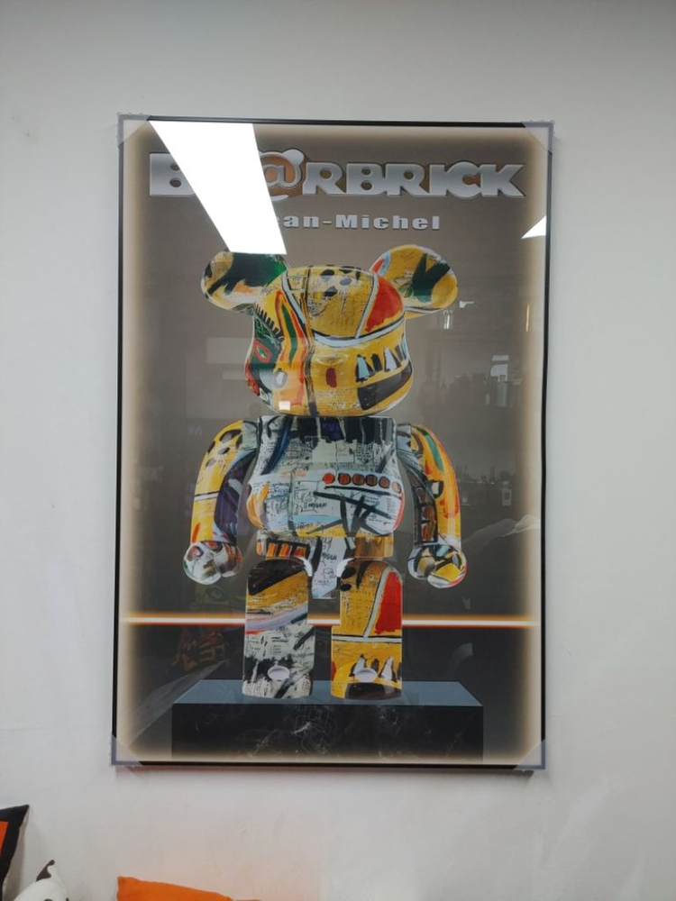 베어브릭 카우스 피규어 대형 그림 액자 인테리어소품--3