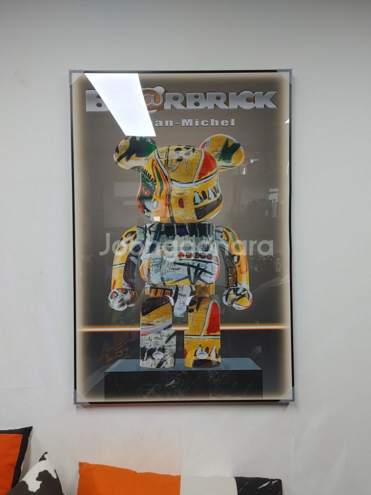 베어브릭 카우스 피규어 대형 그림 액자 인테리어소품--1