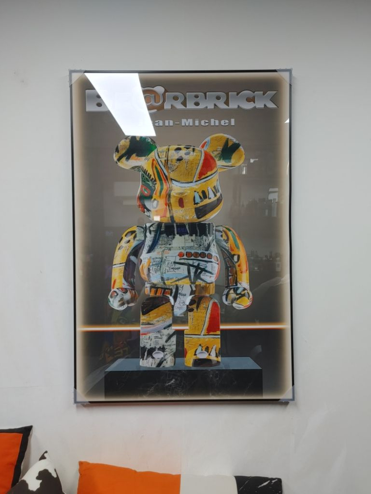 베어브릭 카우스 피규어 대형 그림 액자 인테리어소품--1