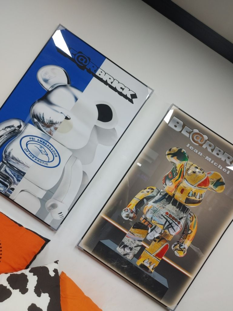 베어브릭 카우스 피규어 대형 그림 액자 인테리어소품--9