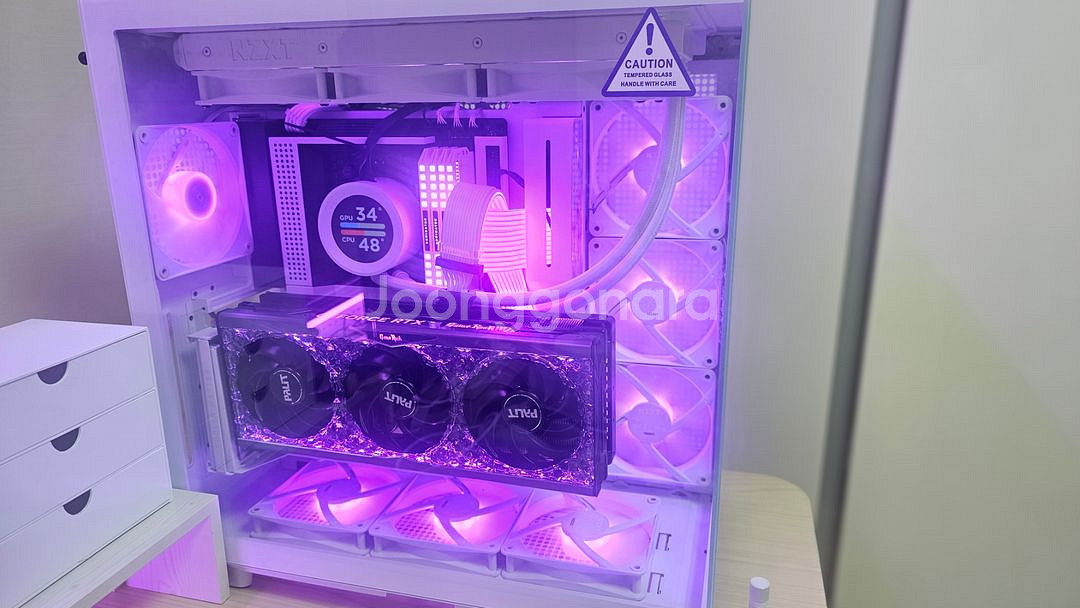 깔끔한 NZXT + 커세어 세팅 4090 7950X3D--2