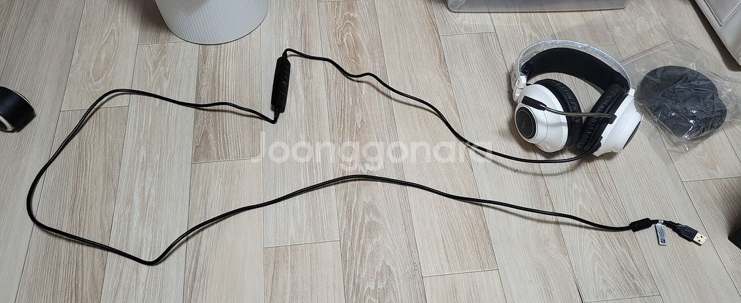 앱코 N550 유선 헤드셋 (화이트) + 이어패드--7
