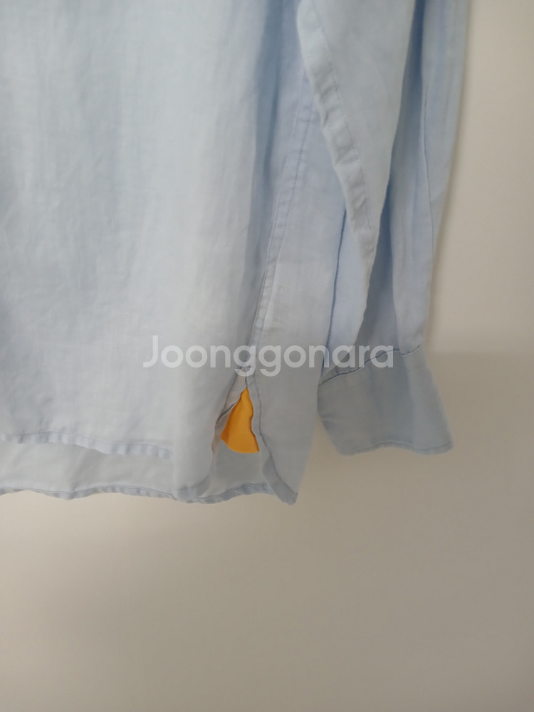 여성 타미힐피거 마100% 린넨셔츠(오버핏100-105--4