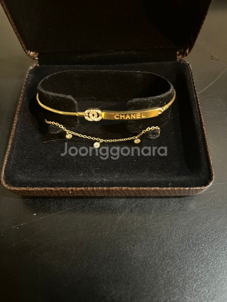 샤넬 디자인 18k 팔찌--2