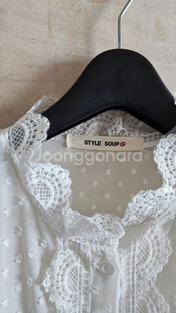 (정품) 숲 레이스 시스루 블라웃--1