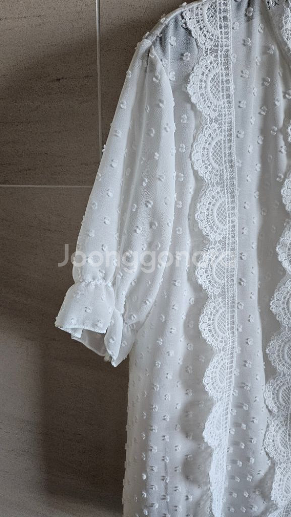 (정품) 숲 레이스 시스루 블라웃--5