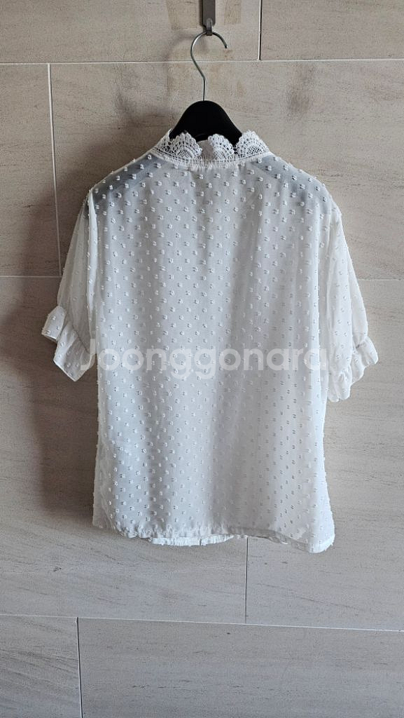 (정품) 숲 레이스 시스루 블라웃--7