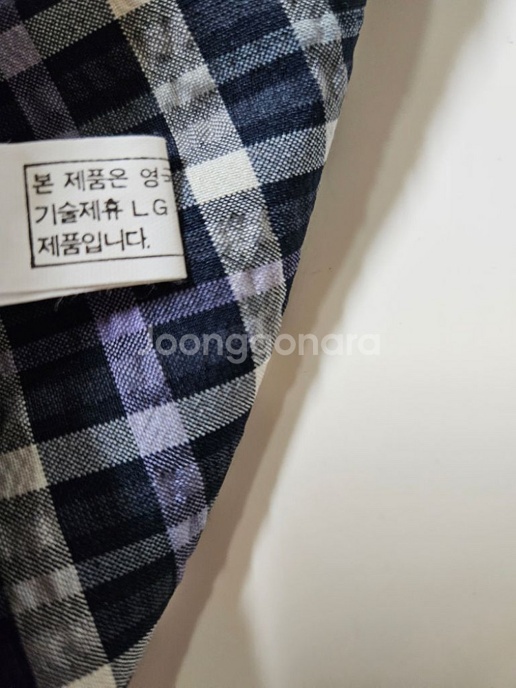 66)DAKS 닥스 여성 견 모 혼방 체크자켓--4