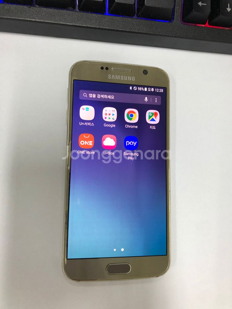 갤럭시S6 골드 외관깔끔 32G 업무용 서브용 추천--1
