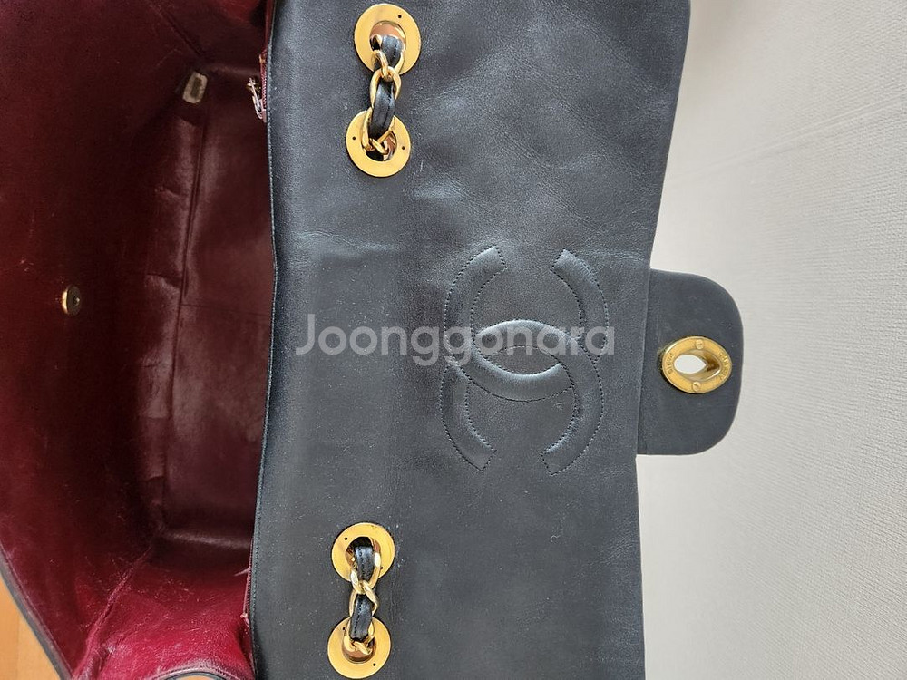 샤넬 빈티지 클래식 플랩백 라지--4