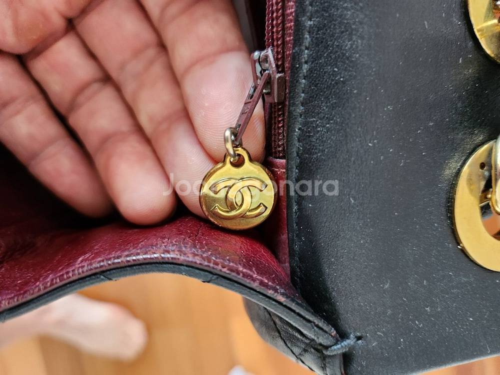 샤넬 빈티지 클래식 플랩백 라지--5