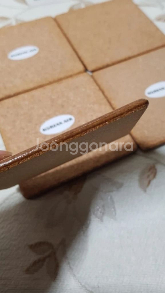 컵받침, 티코스터, 코르크 컵받침,대한항공 면세점 판매--2