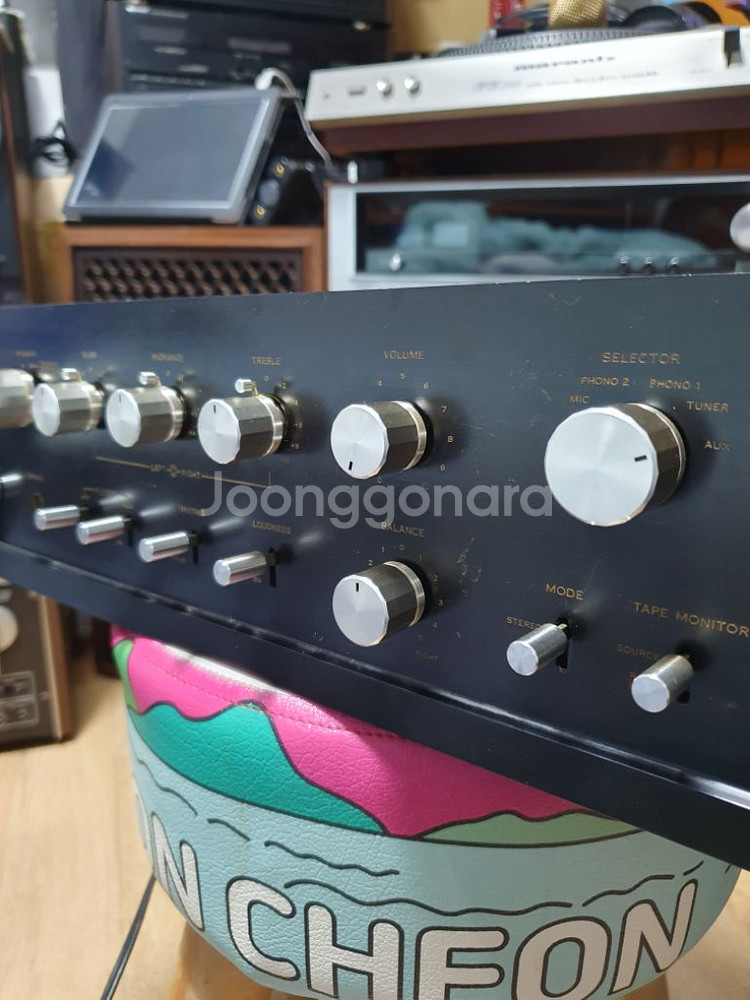 sansui 산수이AU-666 프리앰프--8