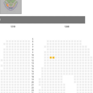 6/23 DH1 기아타이거즈 120블록 11열 2연석