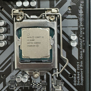 z390m/i3 9100F 샤칸공랭쿨러 일괄