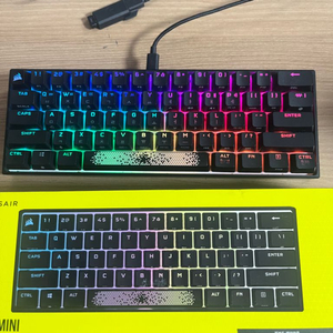 커세어 k65 RGB mini 적축 게이밍 키보드