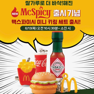 [새상품] 맥도날드 맥스파이시 키링