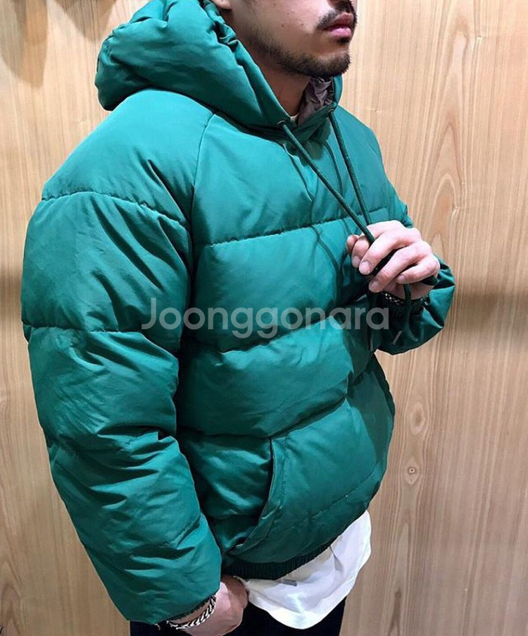 새제품) 블랙 후드패딩 맨투맨 M 95~100--2