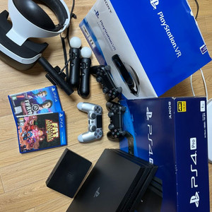 PS4 Pro 1TB+PS VR 패드 3개(CD 2개)