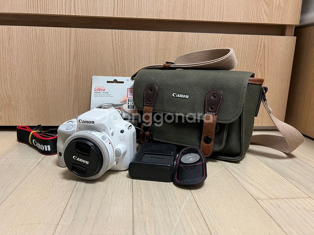 캐논 100d white 렌즈 세트--0